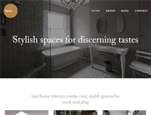 Tablet Screenshot of lisaburkeinteriors.com